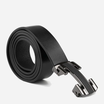 Ремень мужской из натуральной кожи Vintage leather-20262 115 см Черный