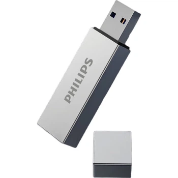 Флеш-накопитель PHILIPS 256 ГБ USB 3.2 11UA-M, металлический корпус, высокая емкость, скорость чтения 150 МБ/с, высокоскоростное расширение памяти для компьютера, офиса, кабинета.