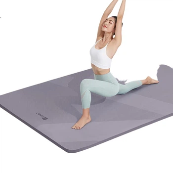 Коврик для йоги и фитнеса Keep, расширенный и утолщенный, из TPE, 183*80 см, подходит для начинающих, мужчин и женщин, для домашнего использования, толщина 9 мм, фиолетовый цвет гибискуса.