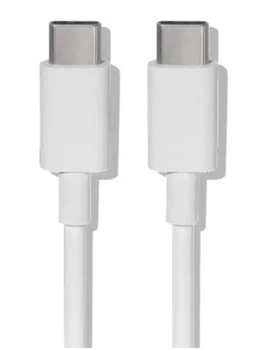 Кабель Type-C to Type-C 30 W 1 м White