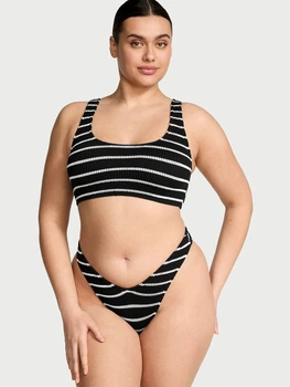 Купальник роздільний жіночий Victoria's Secret 605999419 XS/S Чорний/Білий (1160224346)