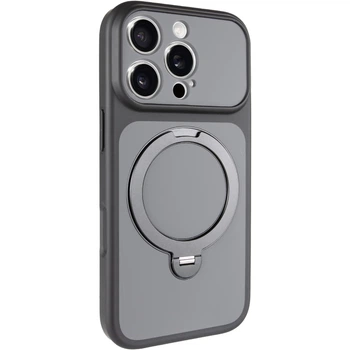 Чохол Ummi Full Camera with MagSafe HQ Ring для iPhone 16 Pro Max з кільцем-підставкою 360° Айфон 16 про макс Black