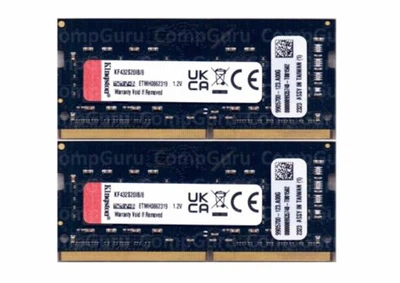 Оперативна пам'ять для ноутбука Kingston Fury Impact Black DDR4 16GB (2х8GB) 3200MHz SO-DIMM PC4-3200 (KF432S20IBK2/16)