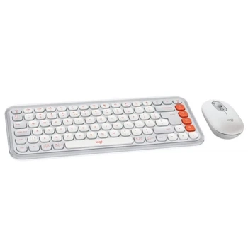 Комплект беспроводной LOGITECH POP ICON COMBO, Off-white