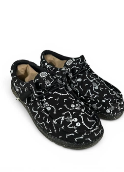 Мокасины Hey Dude Wally Skeletons (42688-001), Черный, Размер 45 (US M12) 29.5 см