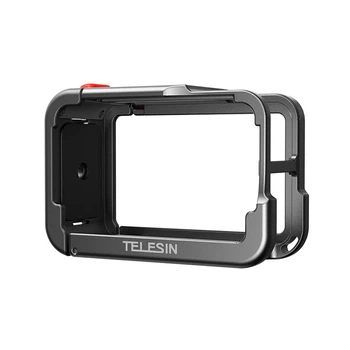 Алюминиевая рамка DJI Action 5 Pro/4/3 легкая быстросъемная черная Telesin S6-FMS-13BK-TDJ-1