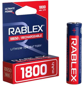 Акумулятор RABLEX 18650 Li-Ion 1800 mAh, 1 шт.