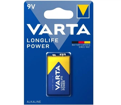 Батарейка алкалінова VARTA LONGLIFE POWER (Синя) 6LR61/Крона, на блістері 1шт