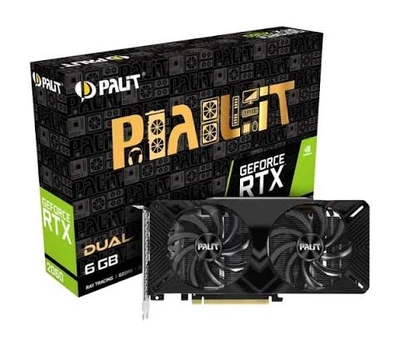 Відеокарта Palit RTX 2060 Dual OC 6GB GDDR6 (NE62060S18J9-1160A) - Б/У