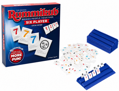 Настольная игра Руммикуб для 2-6 игроков / Rummy / Rummikub XP 6, популярная стратегия для 6 игроков большие пластиковые фишки