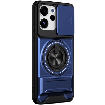 Ударостійкий чохол Camshield StandRing case для Oppo Reno 15F (Blue) Epik (255871)