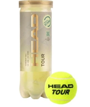 Мячи для тенниса Head Tour жёлтые 3 шт для игры на корте спортивные мячи для активного отдыха