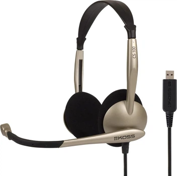 Słuchawki Koss CS100 BX V2 On-Ear Wired Microphone Gold Black (194811)