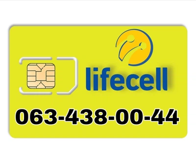 Золотой мобильный номер Lifecell 063-438-00-44