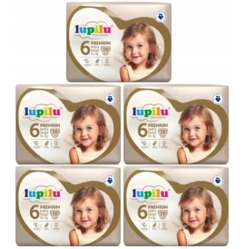 Підгузки памперси Lupilu Premium Розмір 6 (15+ кг) 190 шт набір 5 упаковок по 38 шт