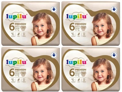 Підгузки памперси Lupilu Premium Розмір 6 (15+ кг) 152 шт набір 4 упаковки по 38 шт