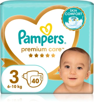 Підгузки памперси Pampers Premium Care Розмір 3 (6-10 кг) 40 шт