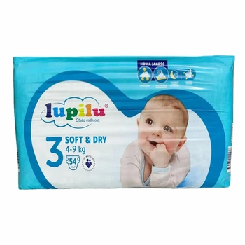 Підгузки памперси Lupilu Soft & Dry Розмір 3 (4- 9 кг) 54 шт