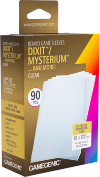Набір чохлів для карт Gamegenic Board Game Sleeves - Dixit 81 x 122 мм 90 шт Clear (4251715419892)