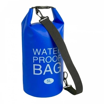 Водонепроницаемая сумка 5 л Синий waterproof bag Гермомешок, гермосумка туристическая