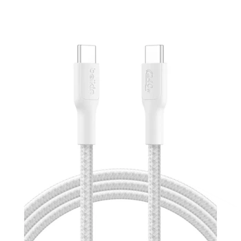 Кабель Belkin USB-C - USB-C (M/M), 2 м, 240Вт, White (CAB025HQ2MWH)