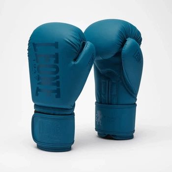 Боксерские перчатки LEONE Tone X GN058 14 унций натуральная кожа Teal