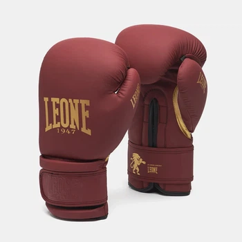 Боксерские перчатки Leone GN059 12 унций PU черные