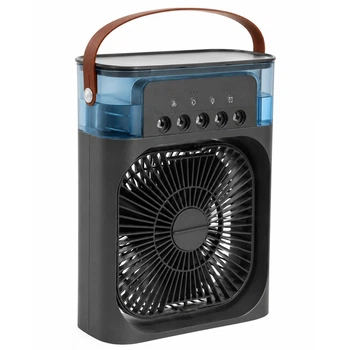 Портативный вентилятор, кондиционер с водяным охлаждением Air Cooler Fan 4 в 1 (580 AC) Черный
