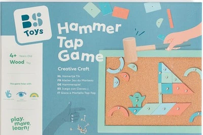 Drewniana układanka z tablicą korkową BS Toys Karty pracy (GA494) (8717775444947)