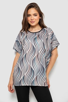 Футболка женская с принтом, цвет бежевый, L-XL, 244R4108