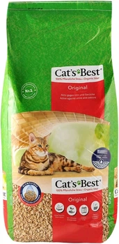 Наповнювач для котячого туалету Cat's Best Original деревний 40л/17.2кг