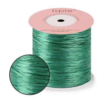 Ispie Raffia, Изумруд/ Emerald: 120 г 250 м. Нить для вязания, 100% целлюлоза, Испи Рафия