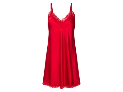 Нічна сорочка атласна для жінки Esmara LYCRA® 435616 40(M) червоний