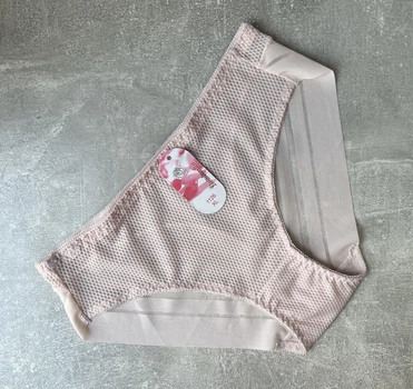 Труси жіночі з сіткою, Beisdanna, Світло-рожевий, 3XL