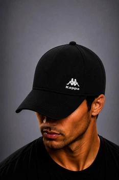 Мужская кепка из стреч-коттона - KAP (one-size) Черно-белый