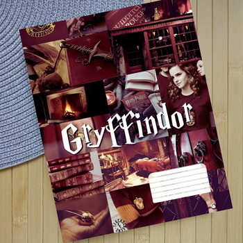 Зошит Гаррі Поттер Ґрифіндор Harry Potter Gryffindor лінія 18 аркушів (30900)