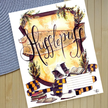Тетрадь Гарри Поттер Пуффендуй Harry Potter Hufflepuff клетка 18 листов (30929)