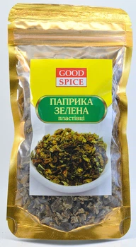 Паприка зелена шматочки пластівці 50 г Good spice