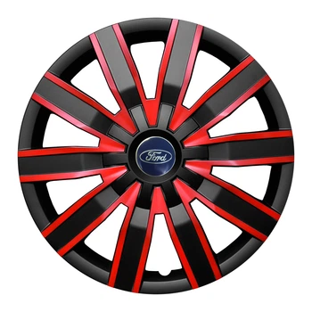 Колпаки Jawoplast Volare Duo Black-Red R14 Ford (Комплект 4 шт.)