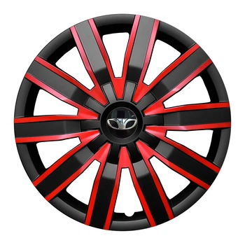 Колпаки Jawoplast Volare Duo Black-Red R14 Daewoo (Комплект 4 шт.)