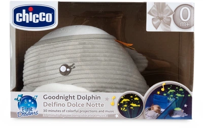 Lampka nocna z projektorem Chicco Delfin (00012546000000) (8058664184415)