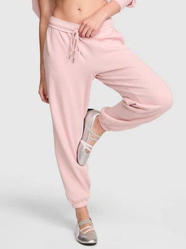 Спортивные штаны на флисе женские Victoria's Secret 830509585 M Розовые (1160030380)