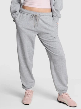 Спортивные штаны на флисе женские Victoria's Secret 318746932 S Серые (1160149154)