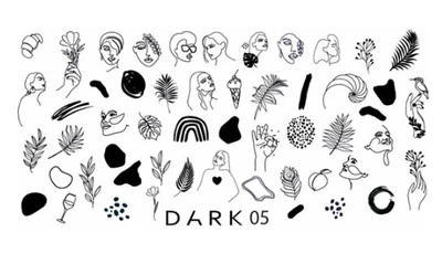 Пластина для стемпинга Dark №05