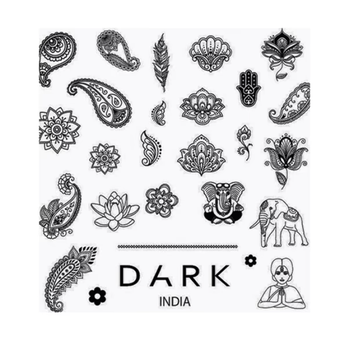 Пластина для стемпинга DARK India