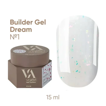 Гель для ногтей Valeri Dream Builder Gel 001 15 мл