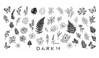 Пластина для стемпинга DARK No14