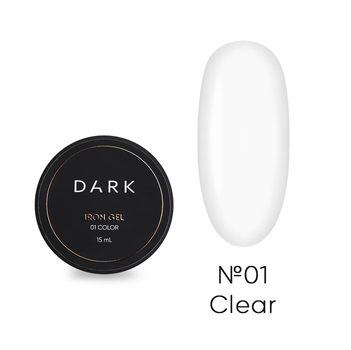Гель для ногтей более густой Dark Iron Gel №01 15 мл