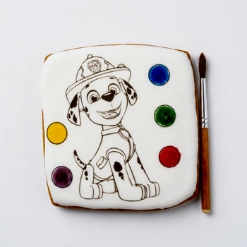 Пряник-расскарска Мини Крафт Печиво Paw Patrol Маршал 45г