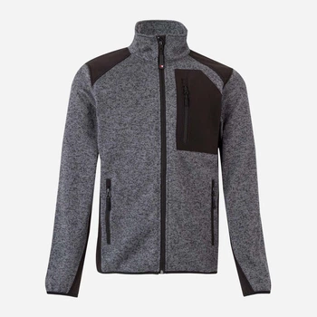 Толстовка на флісі, на блискавці чоловіча Velilla 206008_08/00 L Grey/Black (8434455518414)